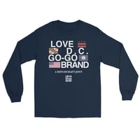 Image 2 of LOVEDCGOGO "A MITCHCRAFT JOINT" Dark Men’s Long Sleeve Shirt (see color options)