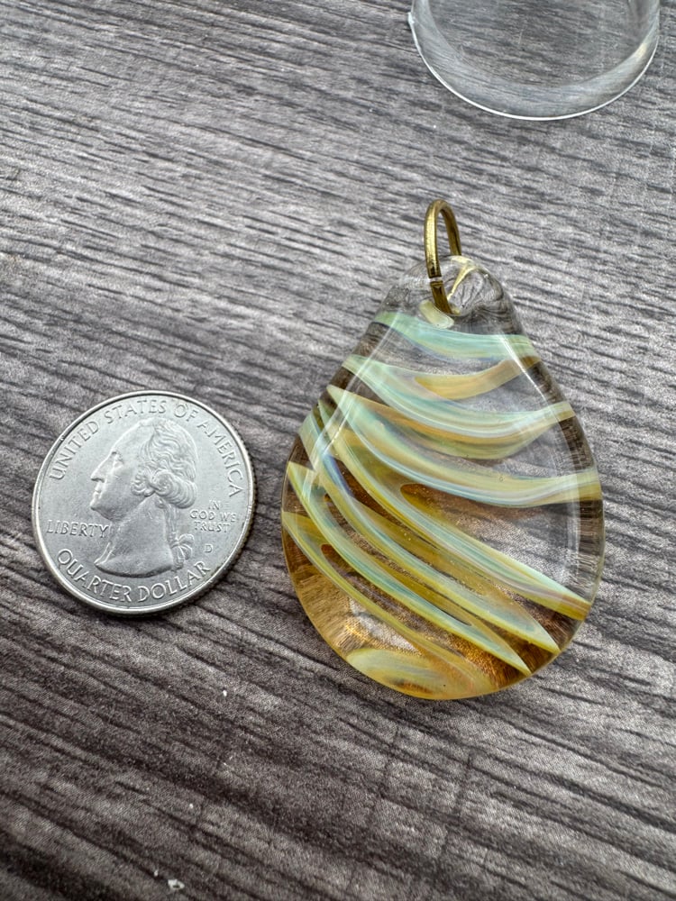 Image of Yellow Swirl Pendant