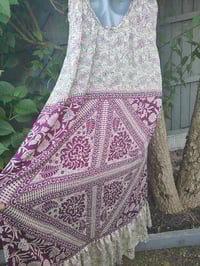 Image 3 of PEFKOS MAXI DRESS Cream maroon- Sise 10-18 uk copy