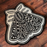Image 4 of Spotted  Moth Woodcut