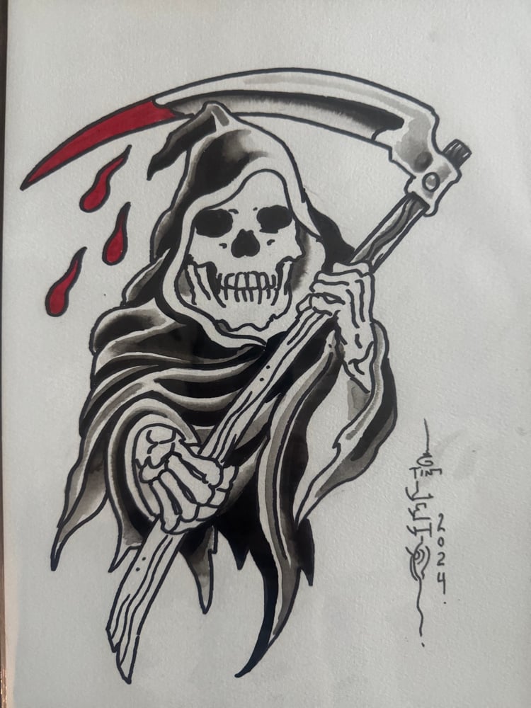 Image of Tim Lehi “Reapers & Wolves #8” Original Art