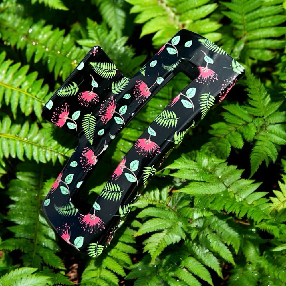 Image of FROM THE LAVA Ohia Fern Bombucha Claw Clip • Buddah Mochi collab
