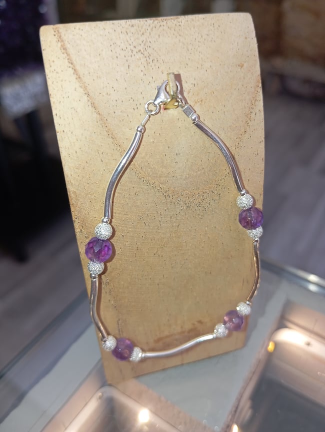Bracelet améthyste 5
