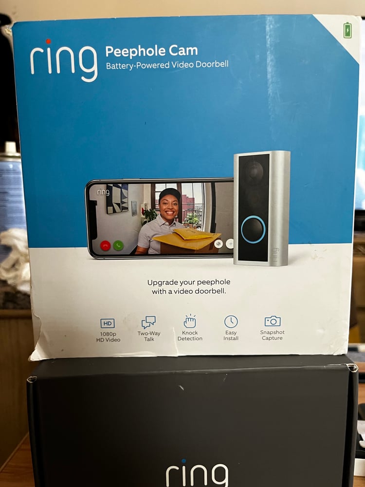 Image of Ring peephole cam doorbell