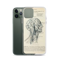 Image 5 of Antique Bookpage Detailed Anatomical Illustration Human Head Clear Case for iPhone®