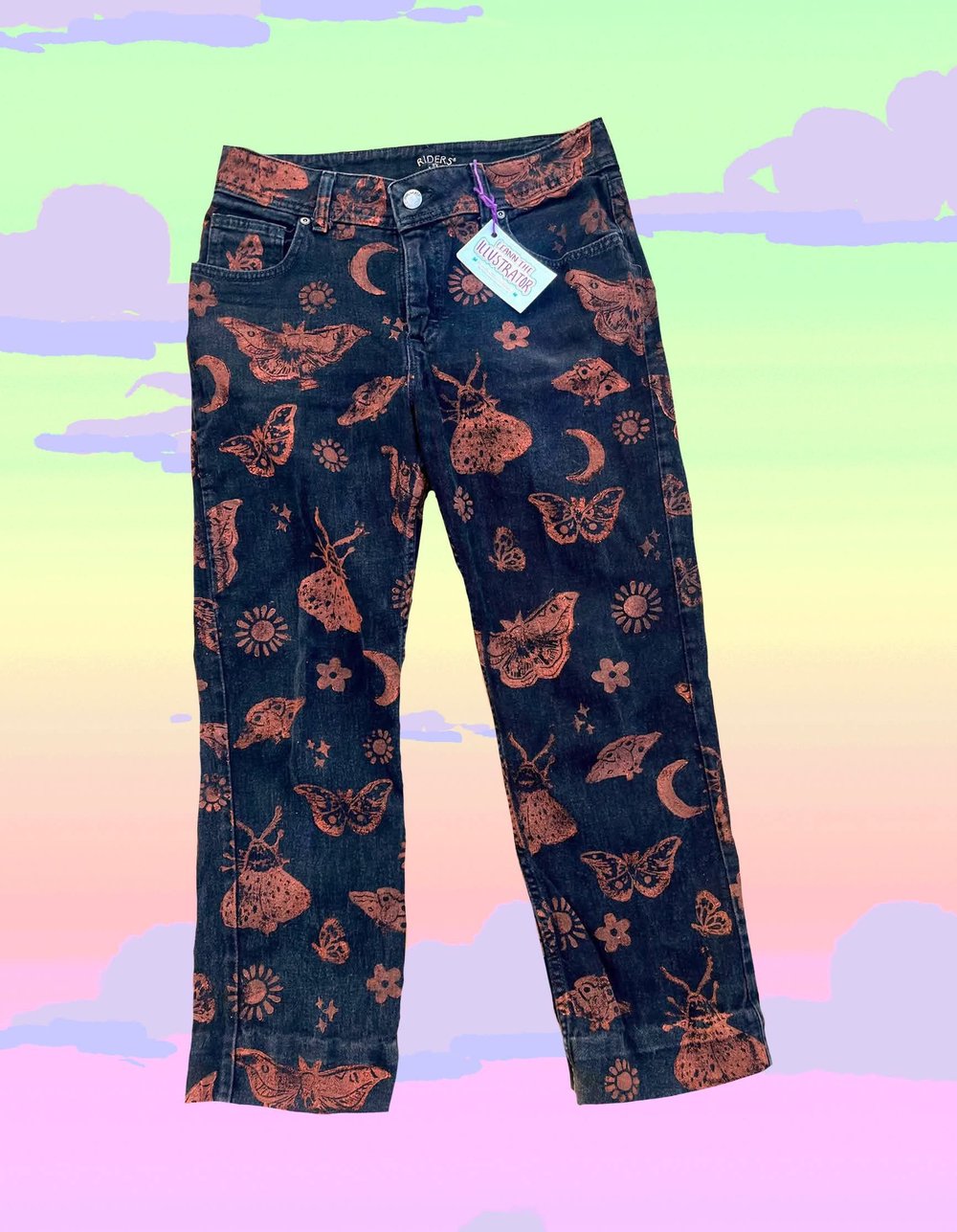 Image of Celestial Moth Pants- Sizes 10P, 14, 18, and 20 