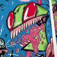 Image 3 of INVADER ZIM Doughnuts Cover Print (signed)