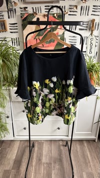 Image 1 of Flower ruffle top