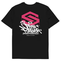 Image 2 of Tagline Red Backprint T-shirt - Black