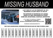 Image of 25 MISSING HUSBAND POSTERS > FREE + FREE STICKER