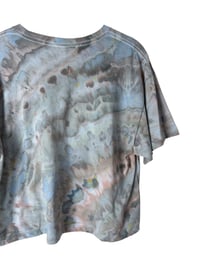 Image 4 of L Crop Tee in Soft Muted Agate Ice Dye