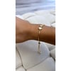 Gold / Pearl Heart Bracelet 