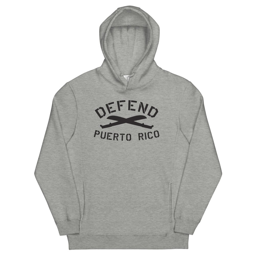 Image of Defend Puerto Rico Unisex hoodie(Heather)