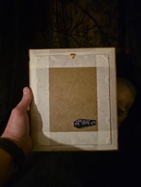 Image 3 of Antique Framed Preserved Web With Repurposed  rare Antique Music Stand Window Detail -B