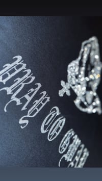 Image 3 of  “Pray To Gwap” Black Tshirt (Silver Glitter) 
