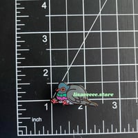 Image 3 of sitting pigeon | hard enamel pin