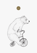 Image of Bear On A Bike