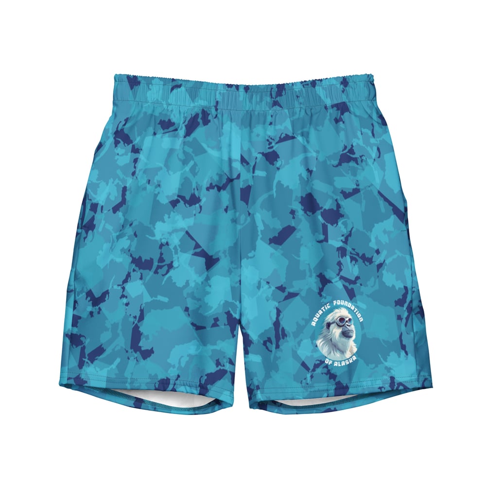 Image of All-Over Print Recycled Swim Trunks