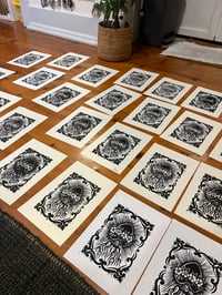 Image 3 of Linocut Sacred Heart