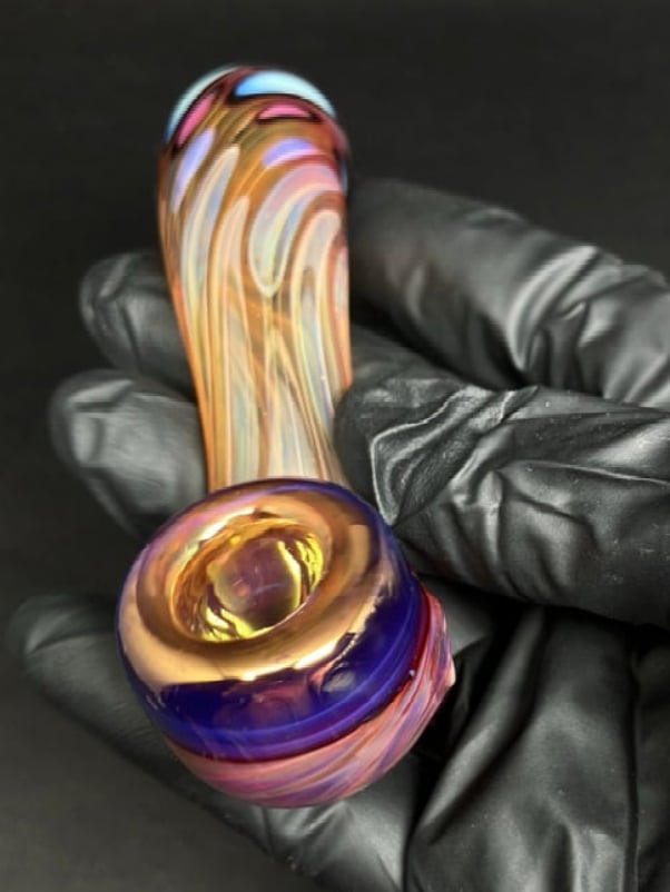 Long Purple Gold Rainbow  Image 4