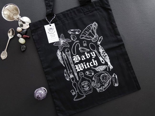 Baby Witch Tote Bag
