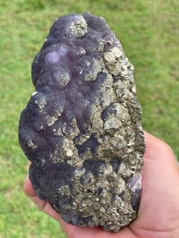 Image 13 of Purple Botryoidal Fluorite With Cubic Pyrite Specimen #447 