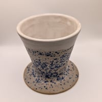 Image 2 of The Indigo Brew: Speckled Blue and White Two-Piece Coffee Station