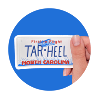 *NEW* Tar Heel NC License Plate Sticker