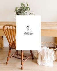 Image 3 of Line art “simple happy things” 