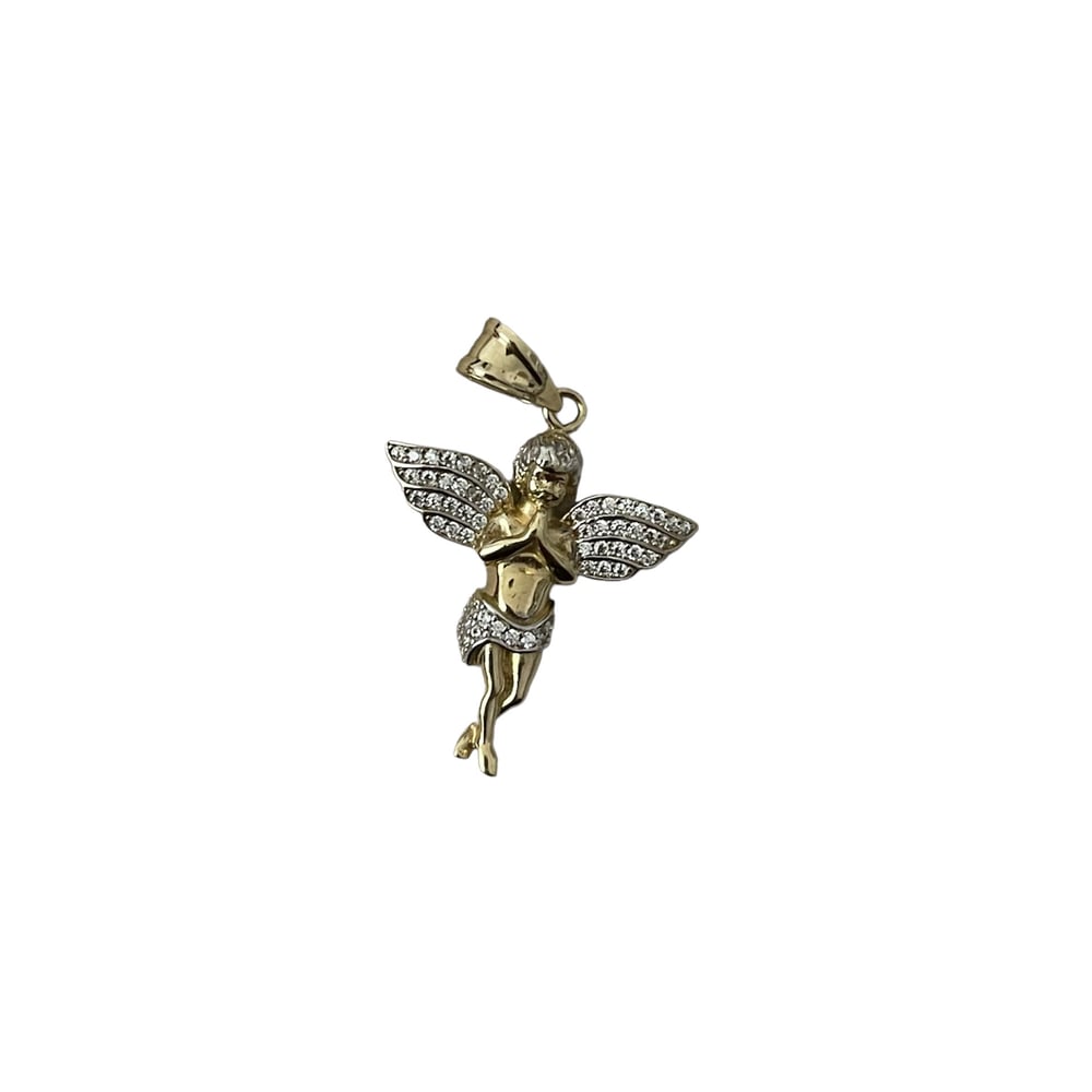 Image of The 14k Gold Angel Pendant 