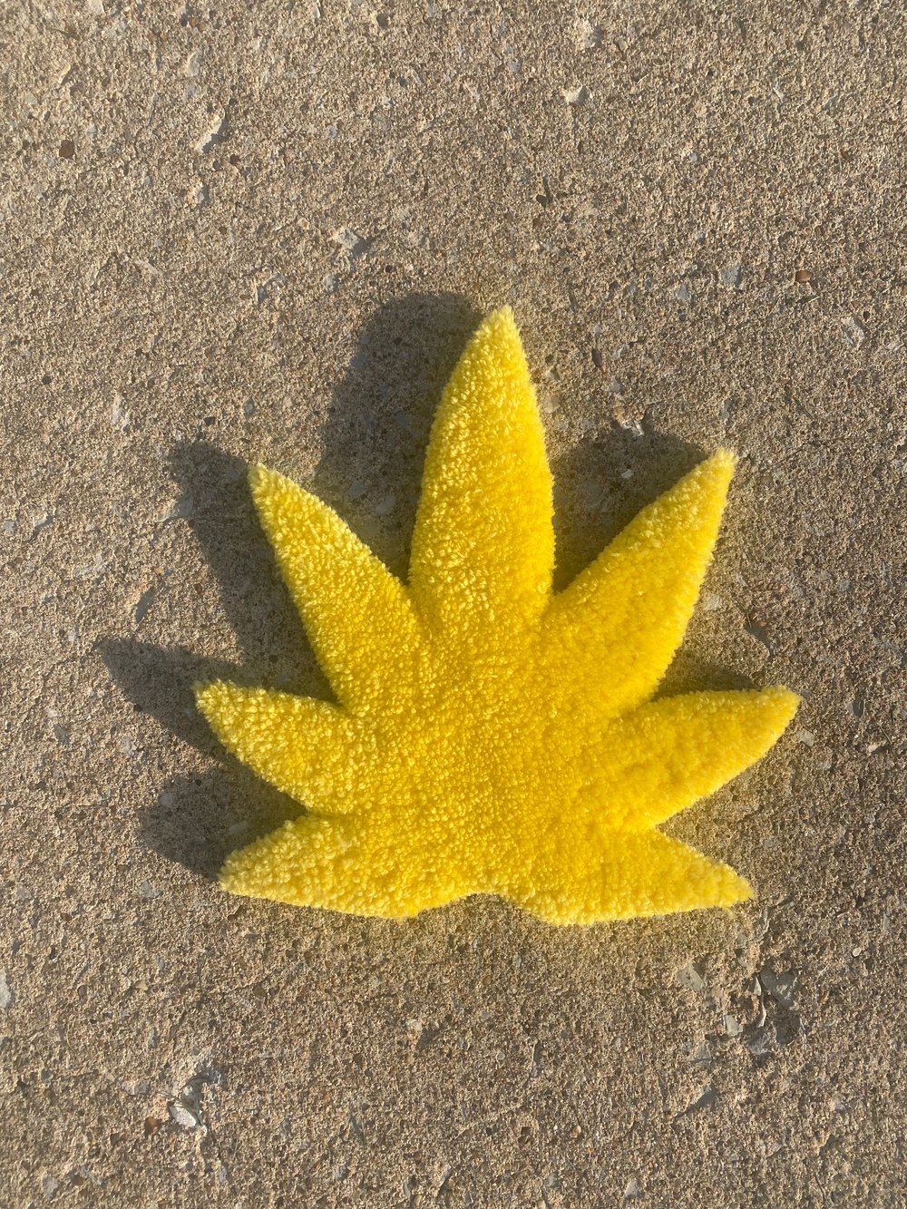 Image of Yellow Weed Leaf Decor