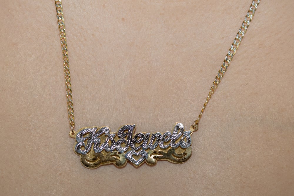 Image of Custom Name Plate Necklace "the classic" 