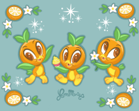 Image 1 of Orange bird prints 