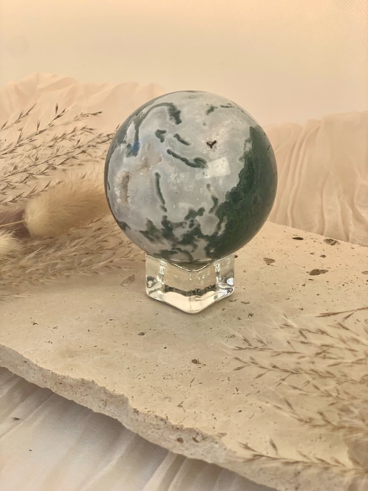 Image of Moss Agate Sphere #32 