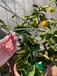 Image 1 of Silver Pearl Choker