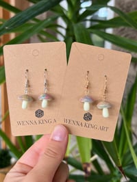 Image 1 of Glow Rainbow Mushie Earrings