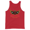 Red, Black, and Gold Logo Unisex Tank Top
