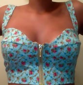 Image of Mint Floral Bustier