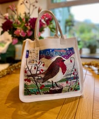 Image 6 of Christmas Robin Tote bag