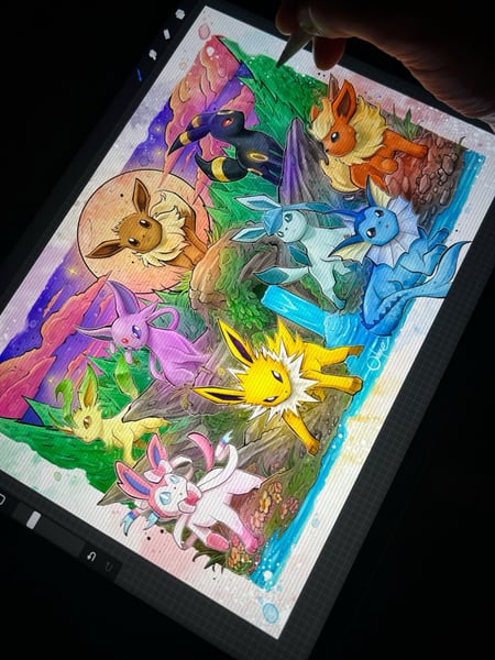 Image of Eevee’s Watercolor (Reservar Sketch)