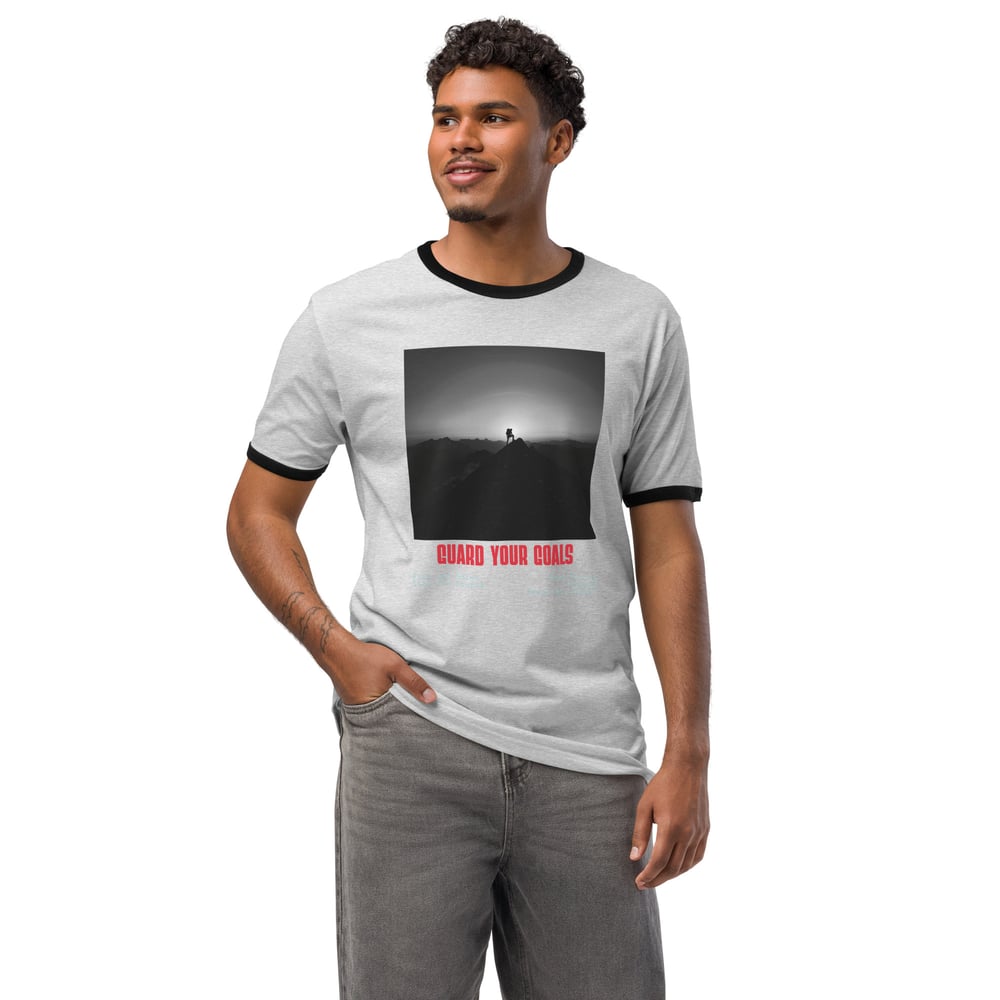 Image of Guard Your Goals - Unisex ringer t-shirt