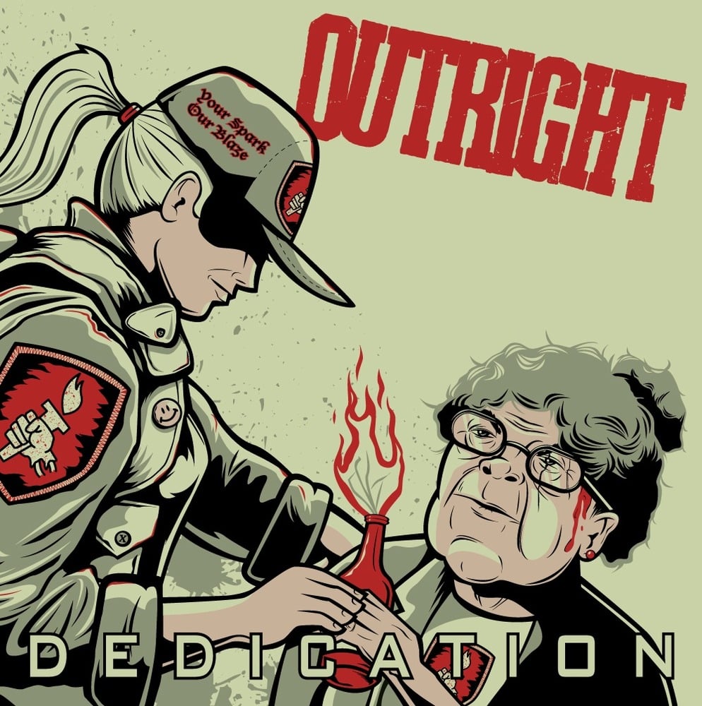 Image of OUTRIGHT "DEDICATION" 7 inch - 2nd pressing