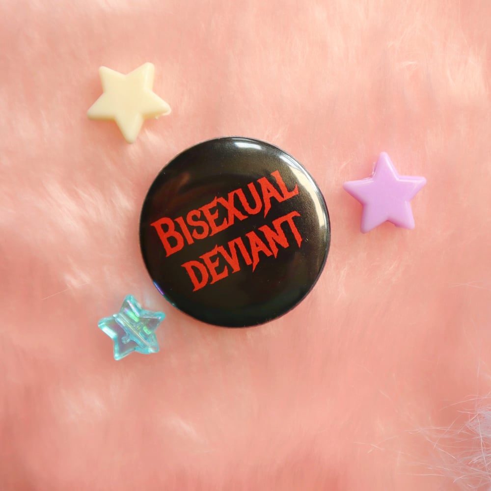 Image of Bisexual Deviant Button Badge