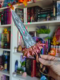 Image 2 of Daga holográfica hoja plata