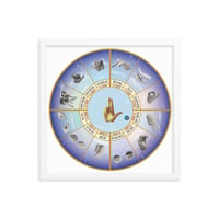 Image 1 of As Above Celestial Wheel Framed poster