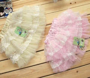 Image of Pink Tule and Lace Skirt