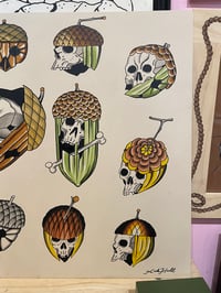 Image 3 of acorn sheet print 