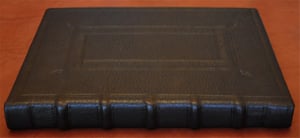 Image of 1733 King James New Testament. It measures 3/4" X 7 1/4" X 9" #5