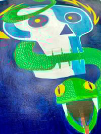 Image 2 of Skull & Snake painting