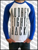 Image of Baseball-Shirt "Audrey Fights Back! - Blue"